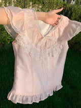 Cherry Cream Lace Ensemble
