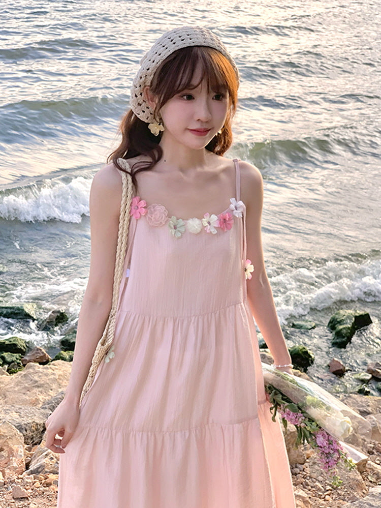 Blossom Whispers Tiered Dress