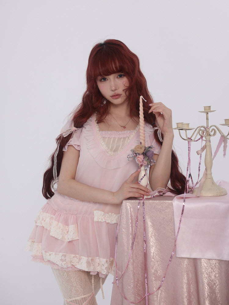 Sugarveil Layered Chiffon Top
