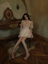 Rosé Garden Petal Dress