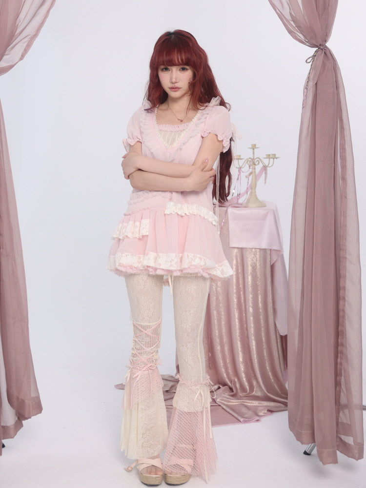 Sugarveil Layered Chiffon Top