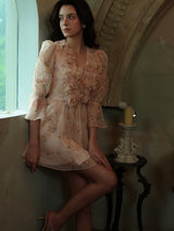 Rosé Garden Petal Dress