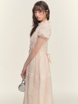 Blossom Whisper Shirring Dress