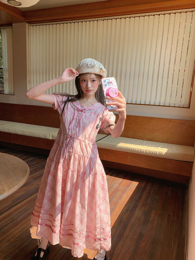 Sweet Isle Plaid Dress
