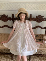 Blossom Whisper Twin-Layer Dress