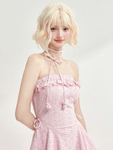 Blush Peony Ruffle Dress
