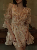 Rosé Garden Petal Dress