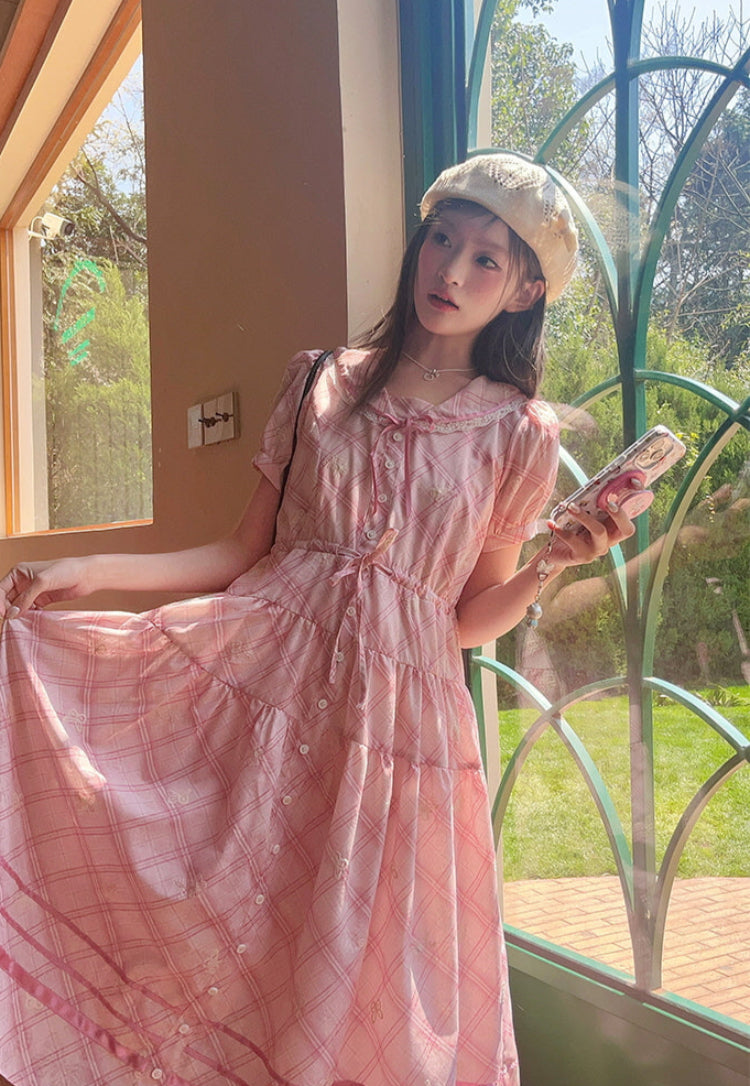 Sweet Isle Plaid Dress