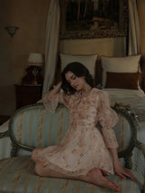 Rosé Garden Petal Dress