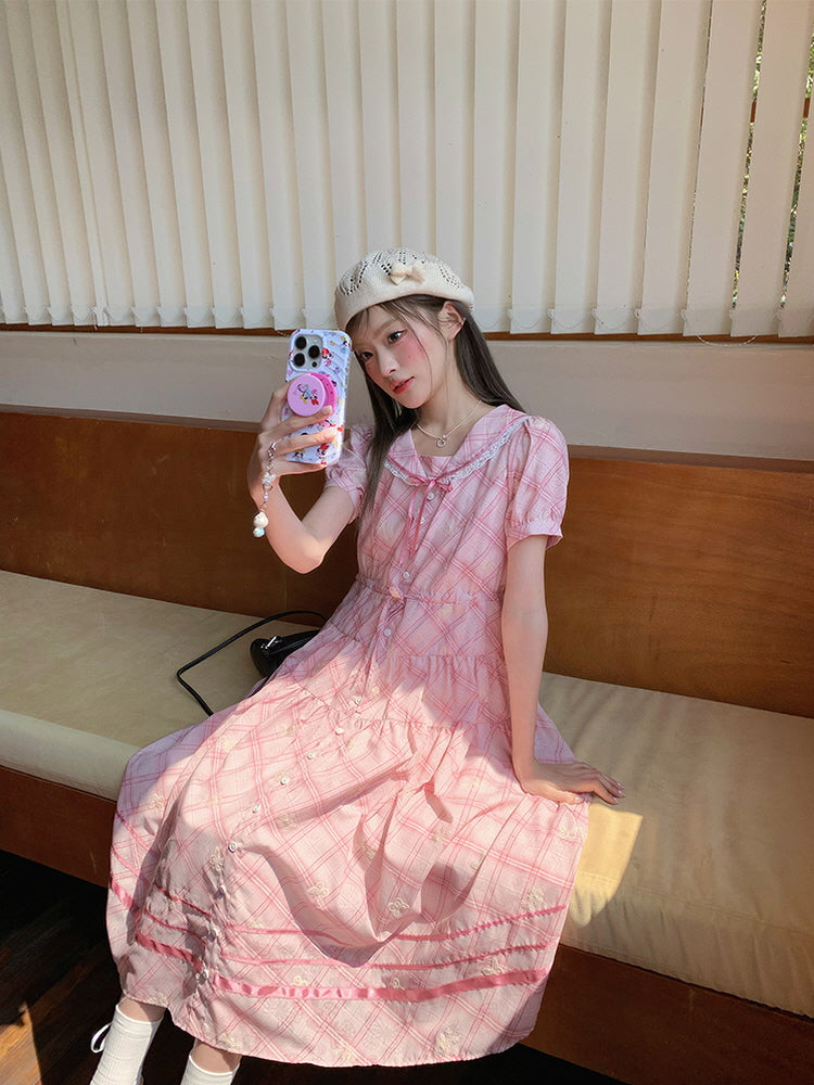 Sweet Isle Plaid Dress