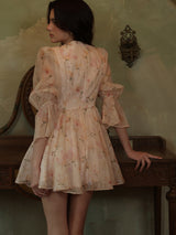 Rosé Garden Petal Dress
