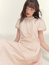 Blossom Whisper Shirring Dress