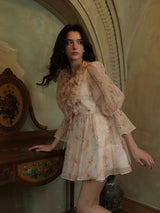 Rosé Garden Petal Dress