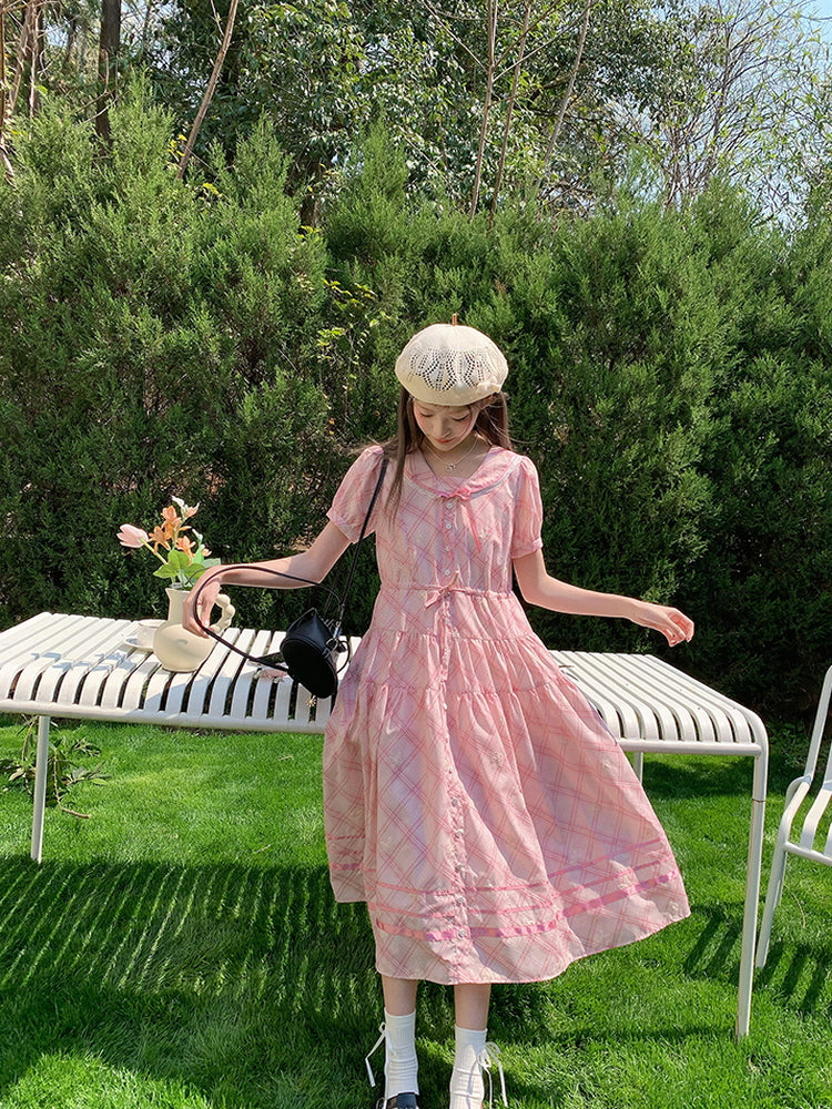 Sweet Isle Plaid Dress