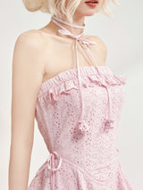 Blush Peony Ruffle Dress