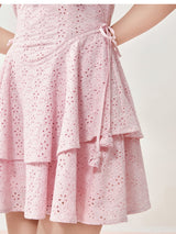 Blush Peony Ruffle Dress