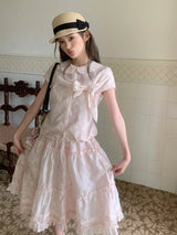Whispering Butterflies Gingham Set