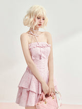 Blush Peony Ruffle Dress