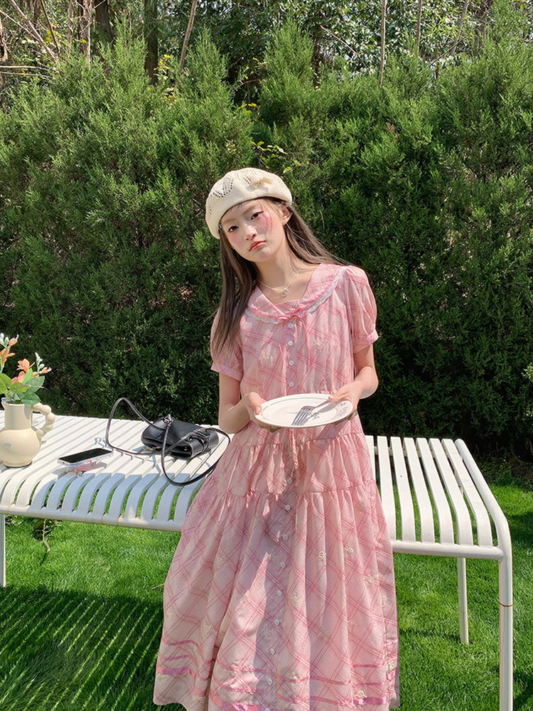 Sweet Isle Plaid Dress