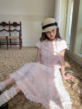 Whispering Butterflies Gingham Set