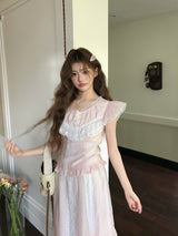 Cherry Cream Lace Ensemble