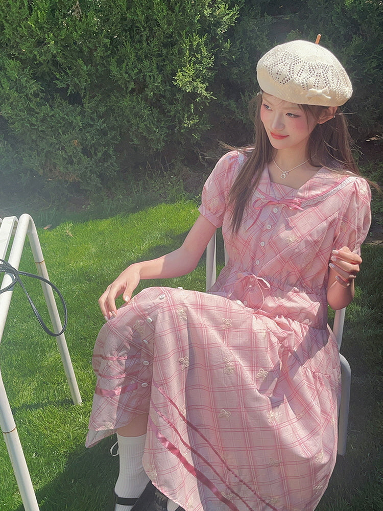 Sweet Isle Plaid Dress
