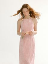 Fleur Mist Halter Dress