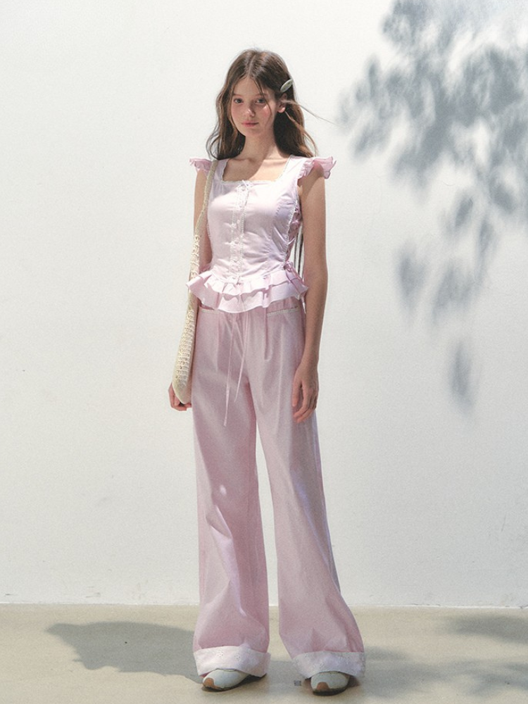 Ruffle Bloom Corset Blouse