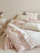Bunny Garden French Cotton Bedding Set