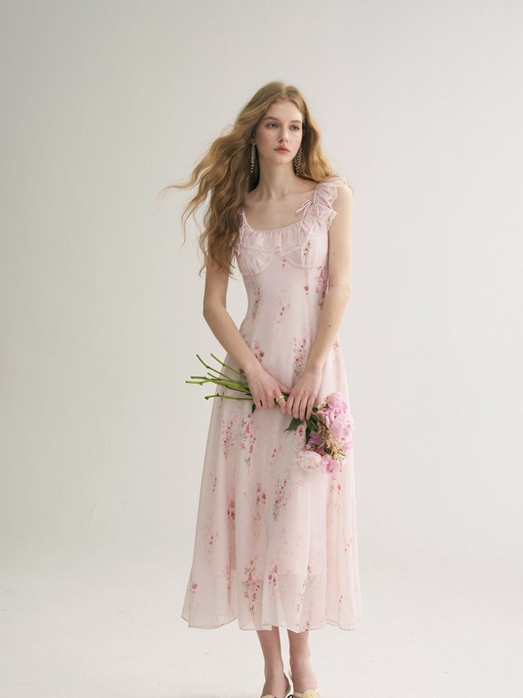 Whispering Petals Maxi Dress