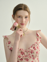 Rosy Whispers Floral Dress