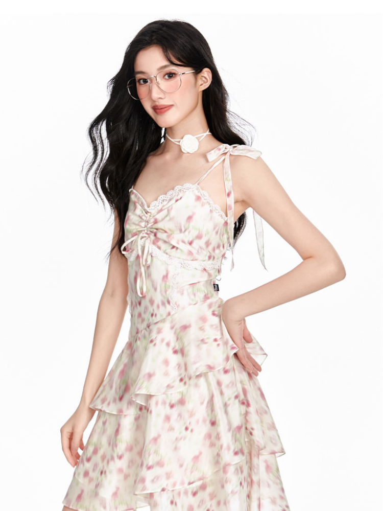 Rosalie Lace Ruffle Dress