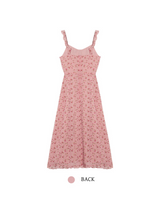 Rosé Garden Ruffle Dress