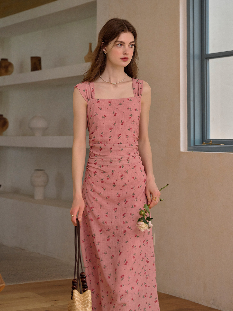 Cherry Whisper Garden Dress
