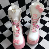 Lolita Pink Cute Boots