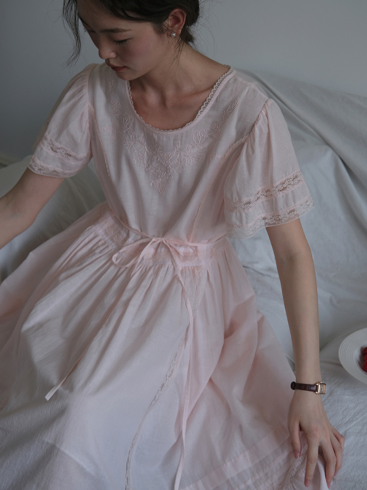 Blush Morning Waltz Dress
