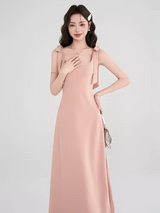 Sweet Bowknot Maxi Dress
