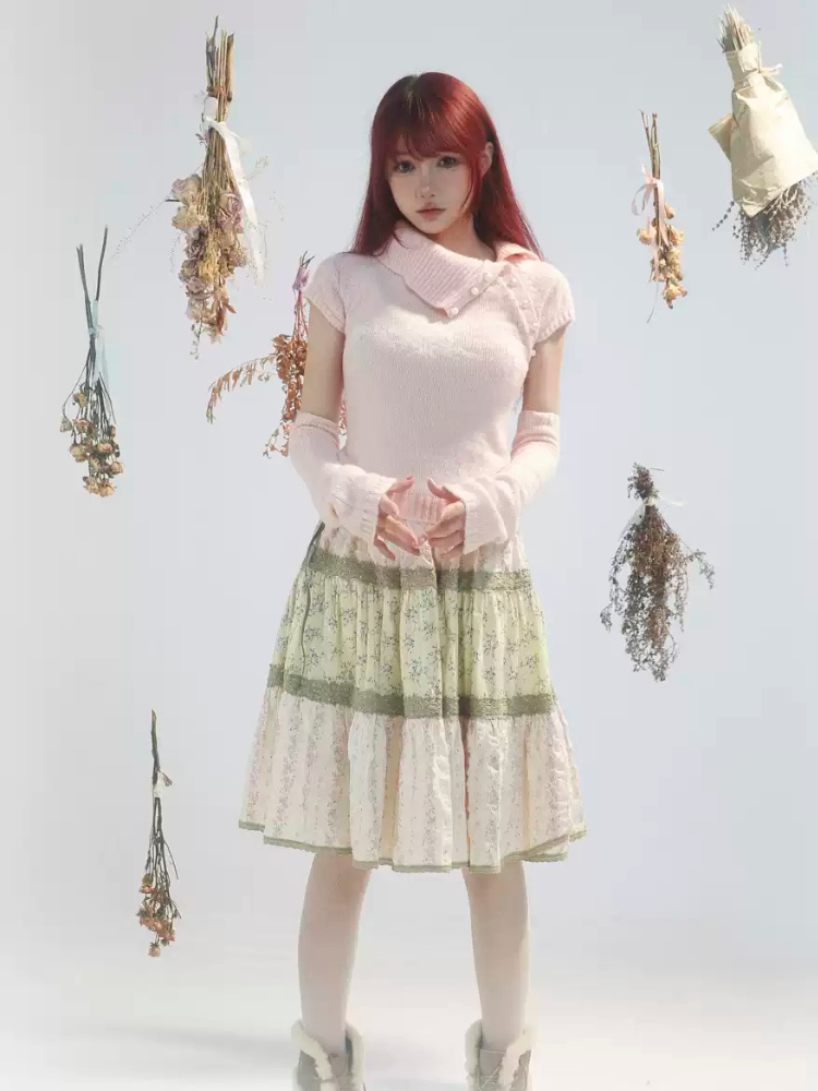 Frosty Blossom Knit Set