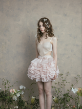 Dreamy Ruffled Organza Mini Dress