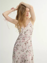 Roseblush Vine Slip Dress