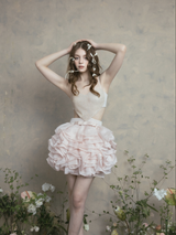Dreamy Ruffled Organza Mini Dress