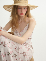 Roseblush Vine Slip Dress