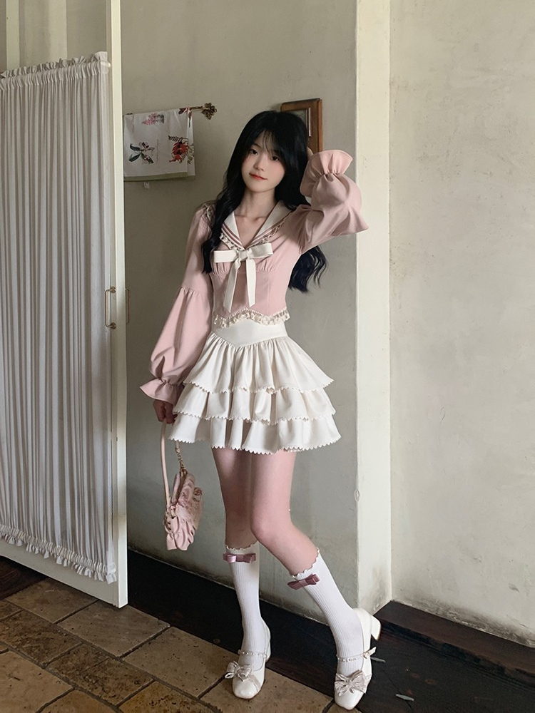 Blush Belle Sailor Blouse