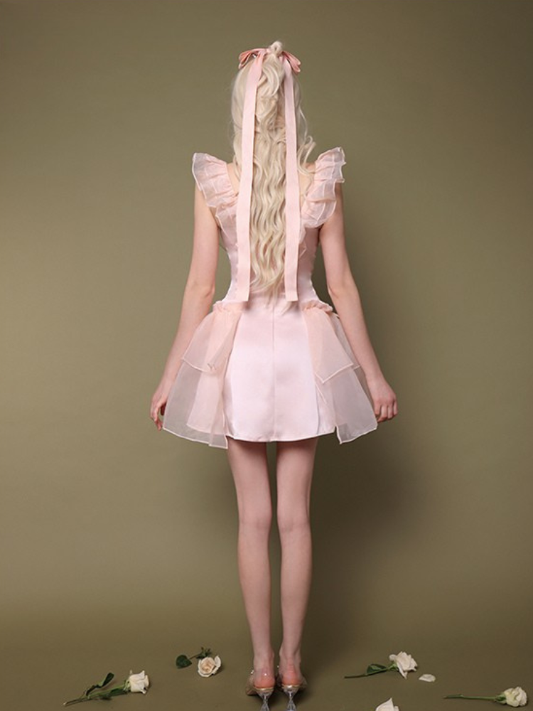First Love Layered Ribbon Dress