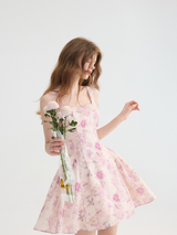 Whispering Peony Mini Dress