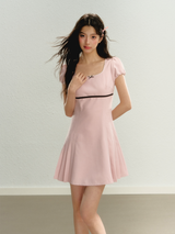 Petite Bow Puff Dress