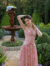 Enchanted Petal Waltz Dress