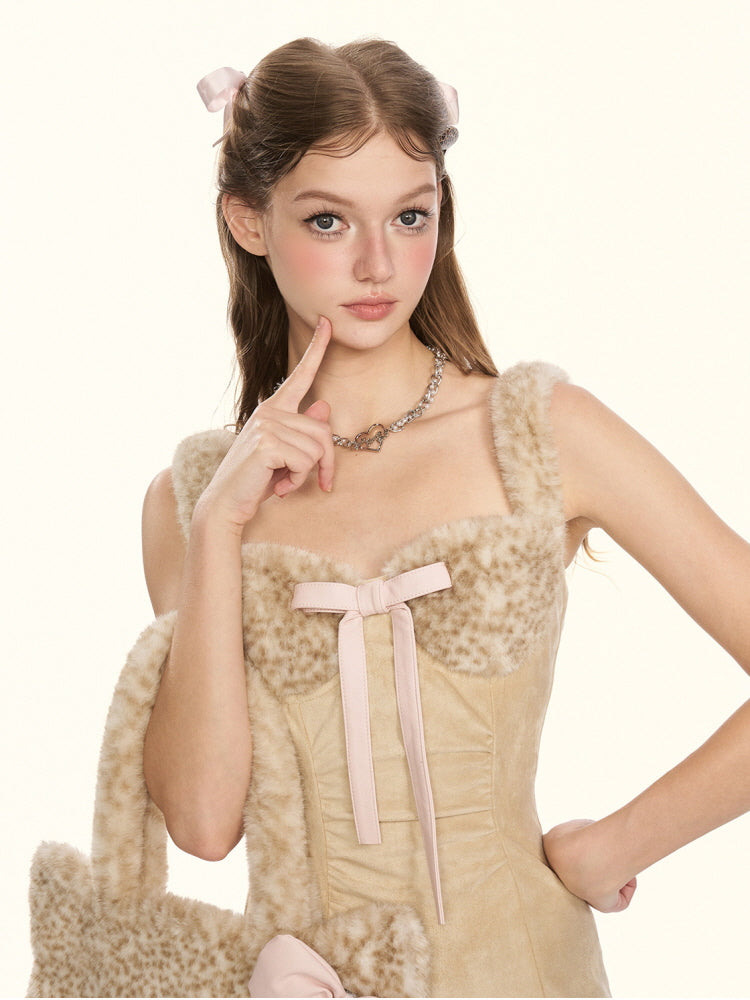 Milky Leopard Cloud Dress