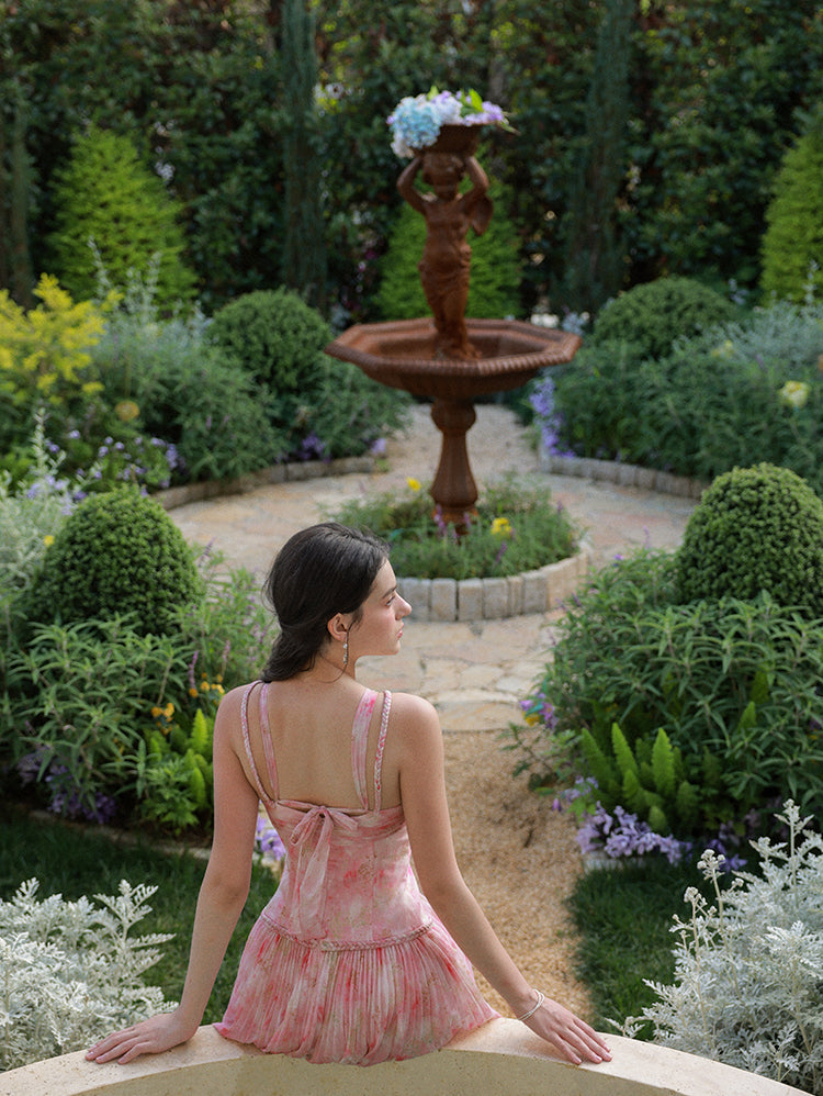 Enchanted Petal Waltz Dress