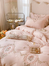 Rosy Manor Lace Bedding Set